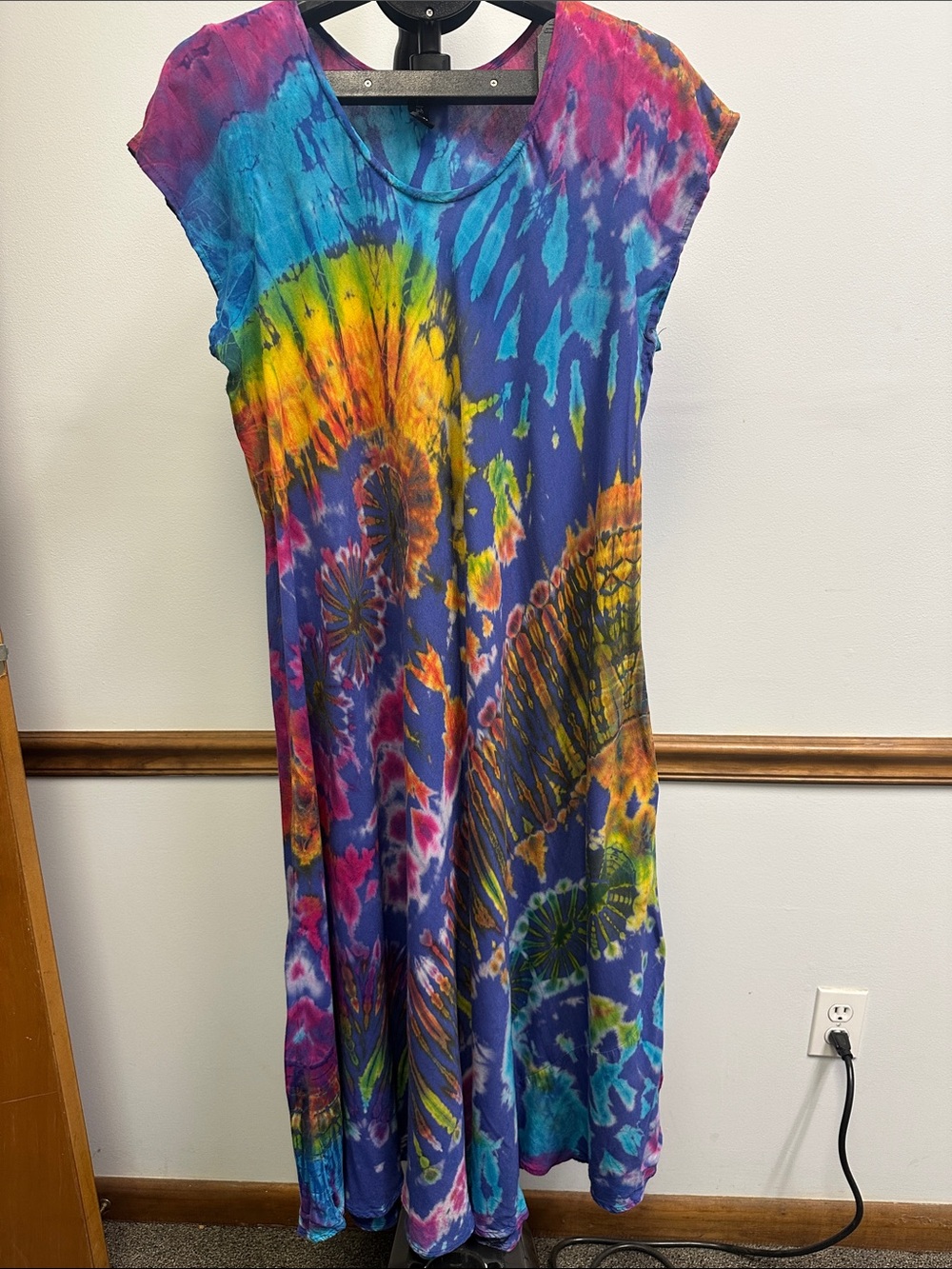 Sacred Threads Multicolor Tie-Dye Maxi Dress